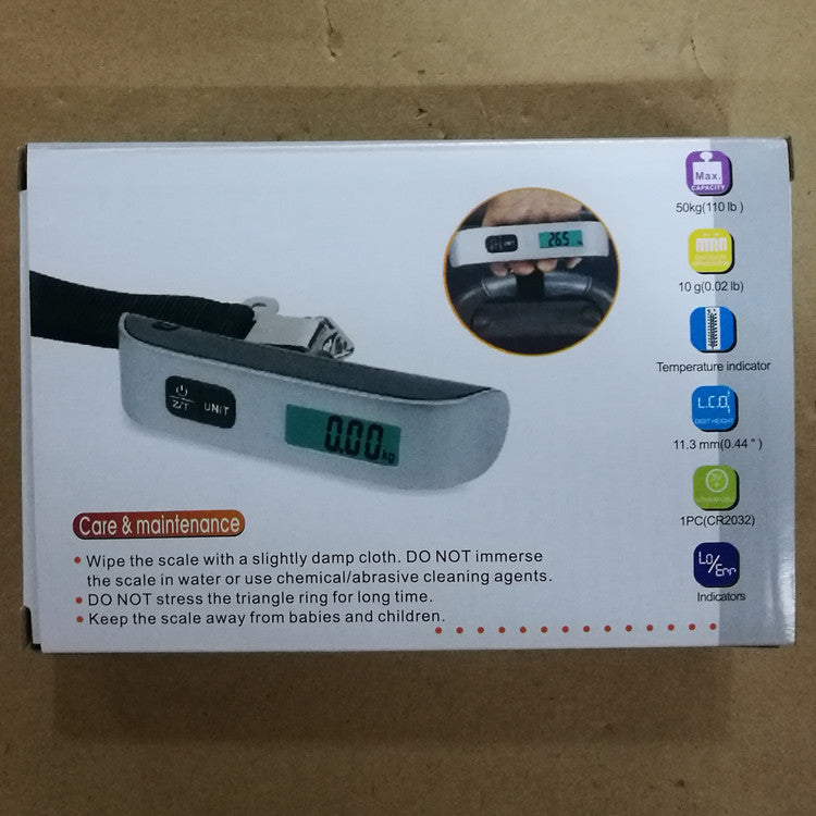"Zoll" Metal Electronic Digital LCD Weighting Hanging Luggage Scale